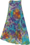Tie Dye Wrap Cotton Skirt