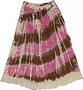 Beachy Tie Dye Skirt Cotton