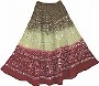 Boho Tie Dye Sequin Indian Long Skirt
