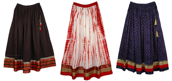 Exclusive Crochet Long Skirts with Lining