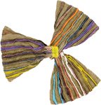 Yellow Rainbow Beanie Hand Knit Woolen Hat