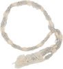 Cream Crochet Waist Belt with Shining Beads