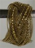 Criss Cross Golden Beaded Fashion Bracelet