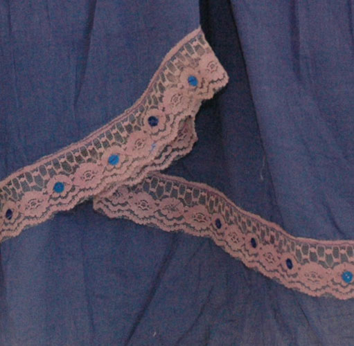 Blue Hues Flamingo Skirt w/ Sequins