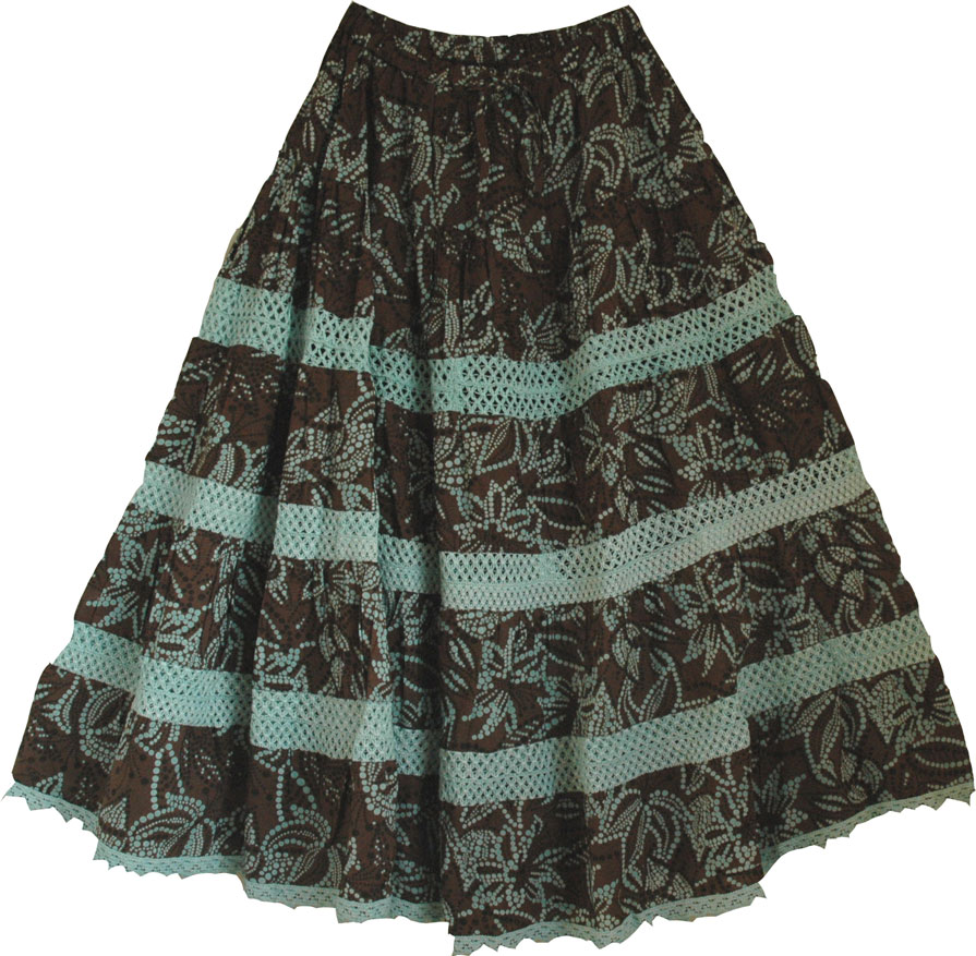Cocoa Brown Cotton Skirt