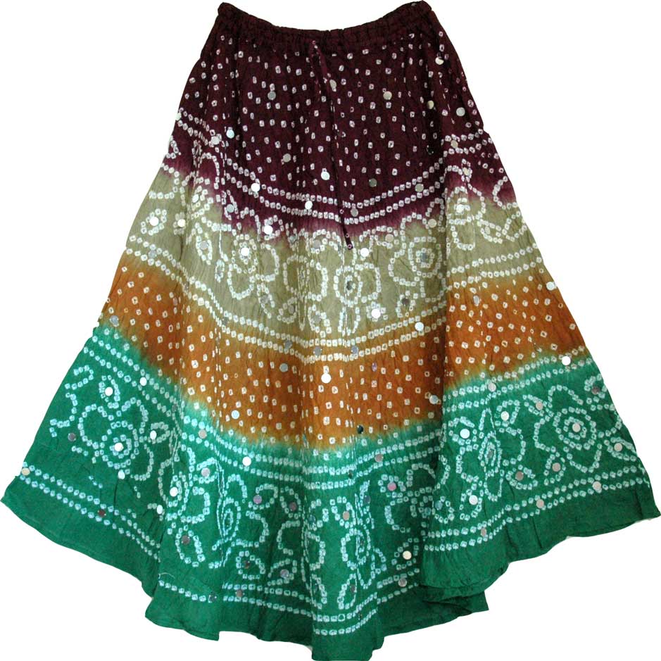 Shaded Fiesta Summer Skirt