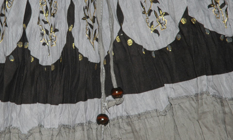 Waterloo Black White Smock Dress Skirt