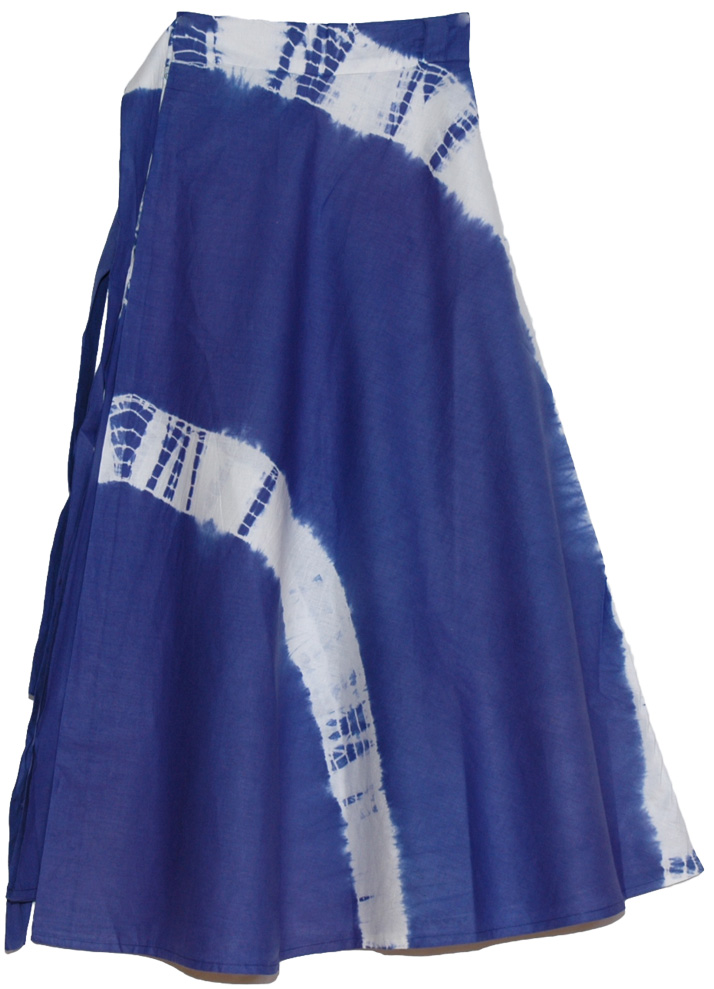 A Basic Wrap Around Tie Dye Summer Skirt