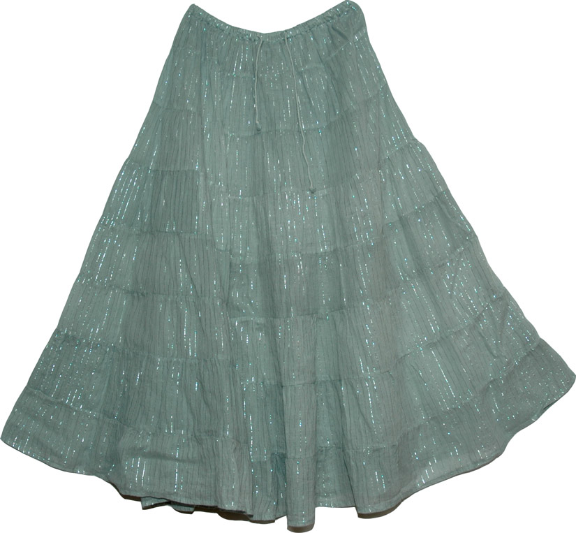 Oslo Gray Flowy Skirt
