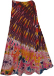 Buccaneer Tie Dye Wrap Around Long Skirt