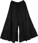 Groovy Culottes Split Skirt Black