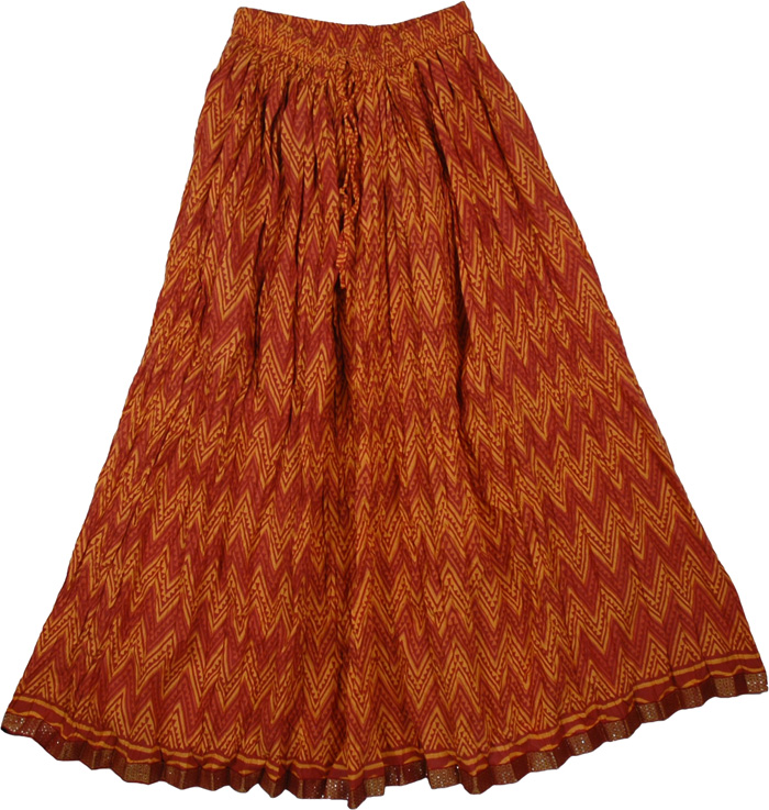 Flares Bohemian Crinkled Spring Skirt