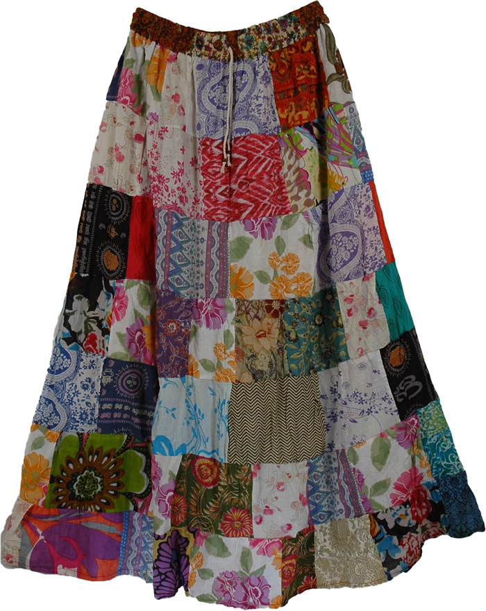 Pearl Hippy Cotton Long Skirt