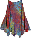 Buoyant Colorful Bohemian Fringed Skirt