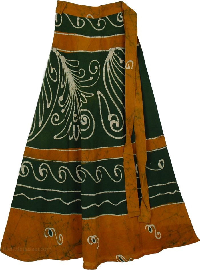 Peru Green Earth Wrap Skirt