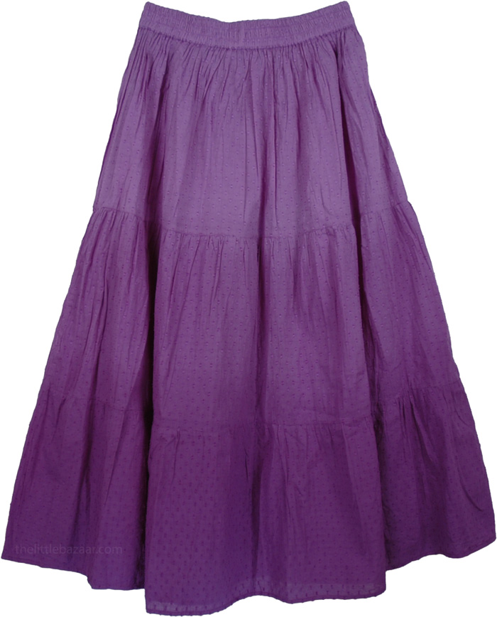 Bliss Cotton Purple Skirt