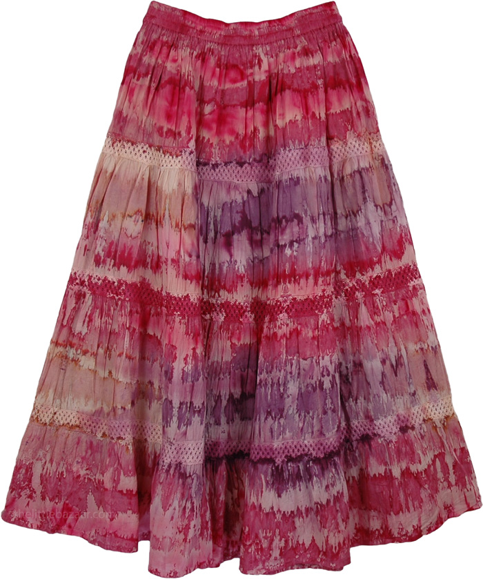 Bleeding Tie-Dye Skirt