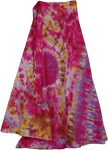 Cosmic Boho Tie Dye Wrap Long Skirt