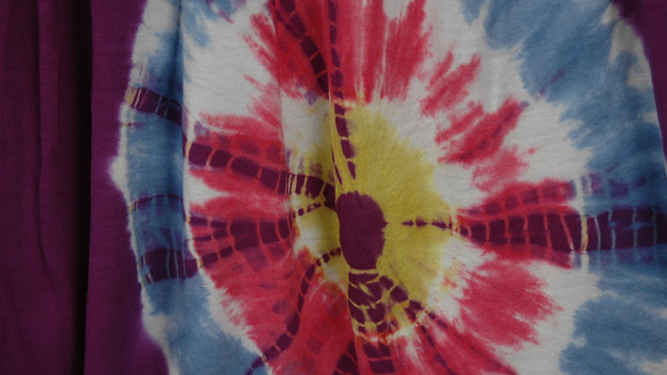 Berry Love Tie Dye Knit Hippie Capri Pants
