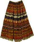 Boho Wilderness Cotton Print Skirt