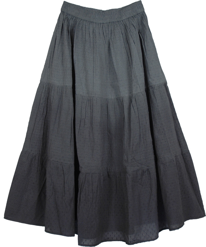 Nirvana Grey Cotton Skirt
