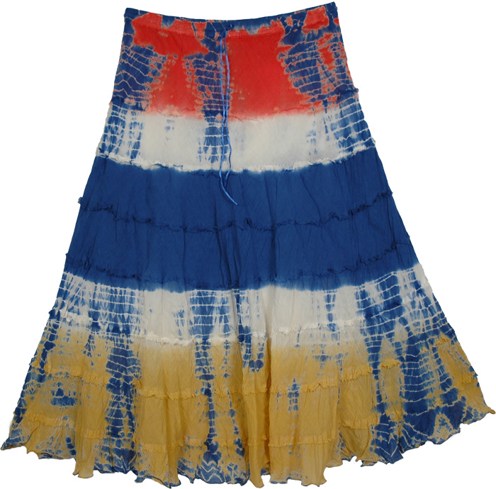 Alpine Tie Dye Gypsy Skirt
