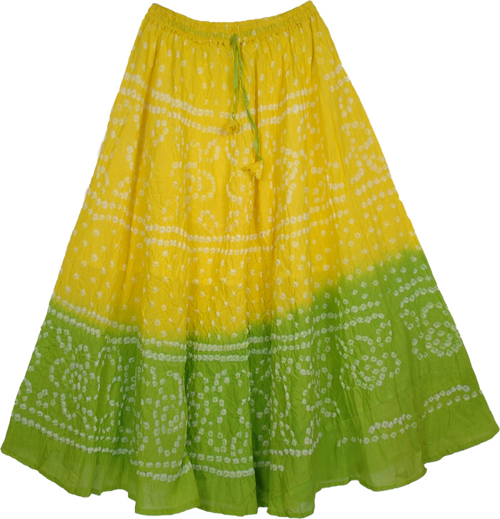 Wasabi Tie Dye Long Skirt 33L