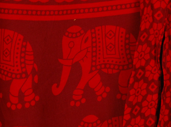 Guardsman Elephant Red Soft Wrap Skirt
