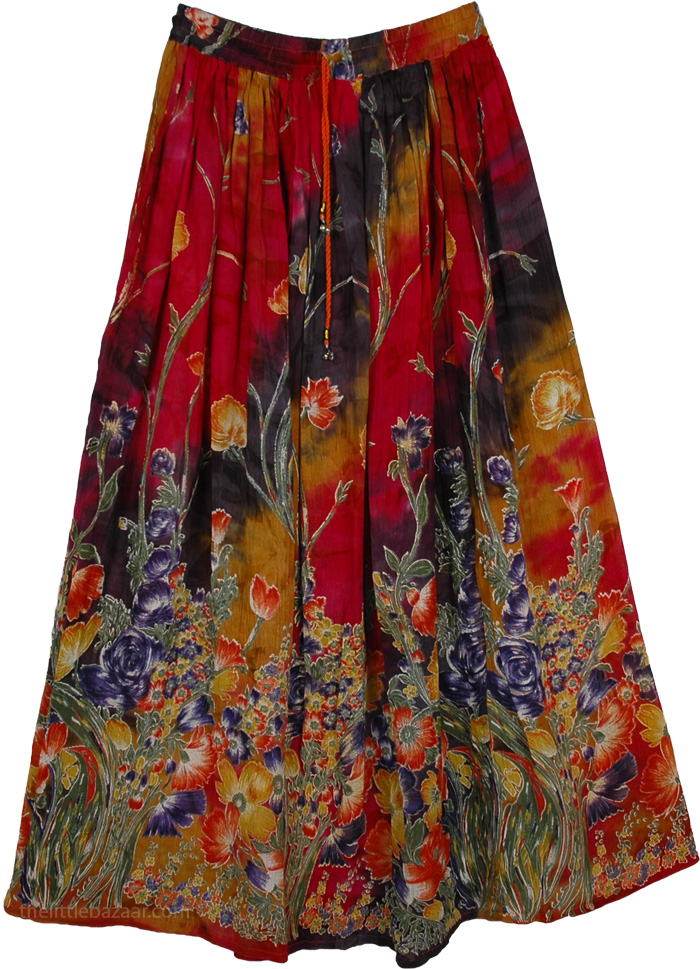 Blooms Printed Street Skirt