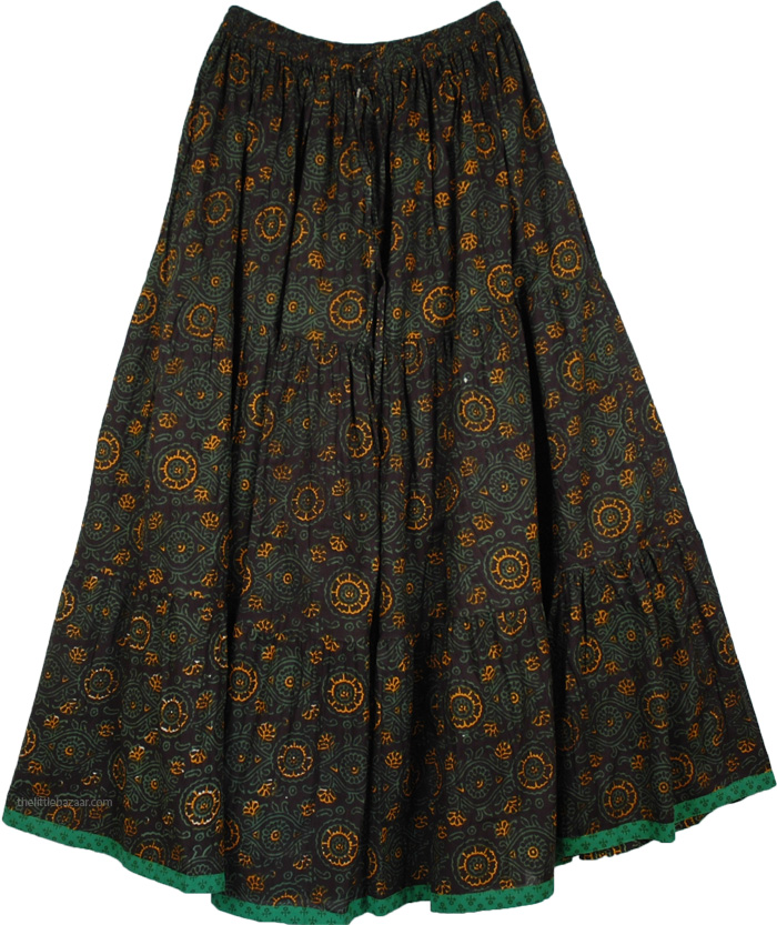 Dark Sienna XL Long Skirt