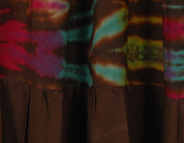 Artisanal Dreams Tie-Dye Panel Long Skirt