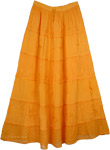 Orange Queen Crepe Skirt