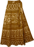 Drawstring Skirt in Marble Tie Dye
