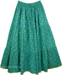 Polka Patches Boho Long Skirt