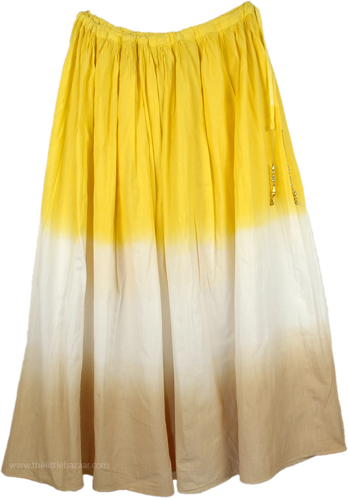 Ombre Extra Large Cotton Spring Summer Long Skirt