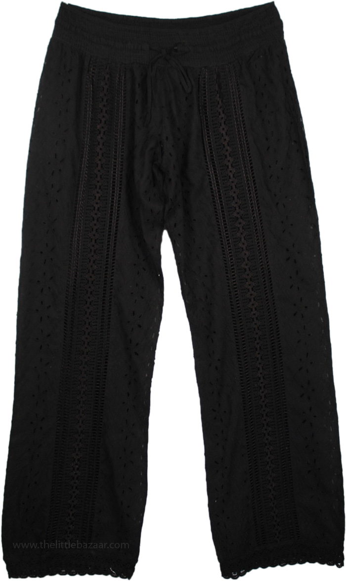 Eyelet Lace Midnight Womens Pant