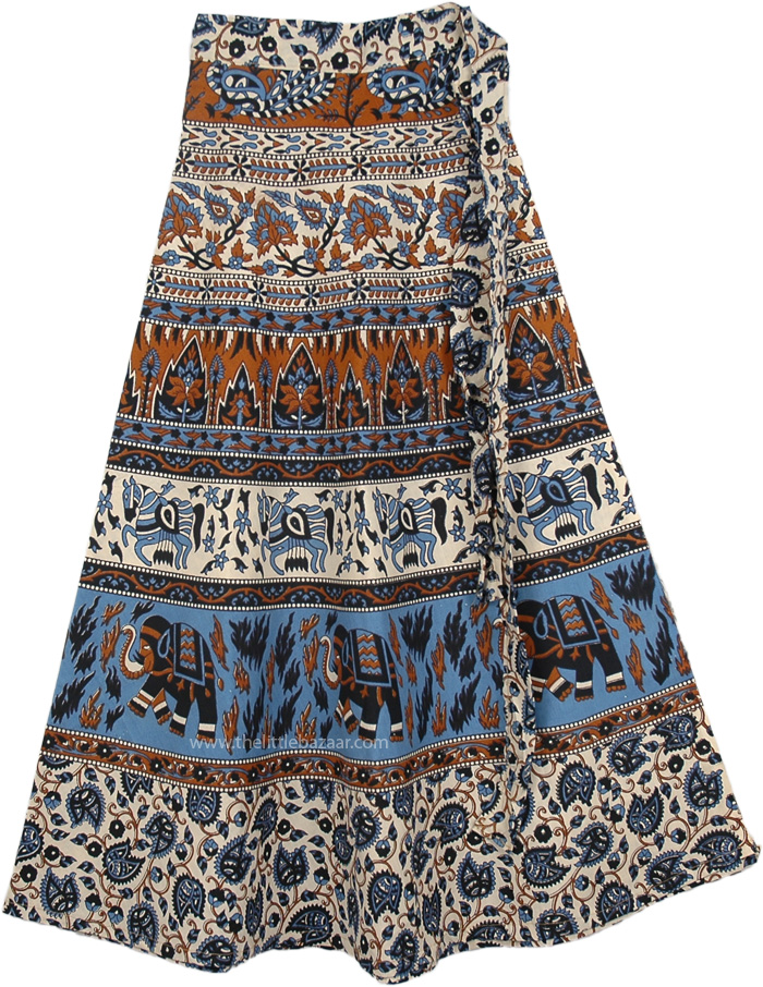 Malta Ethnic Wrap Around Skirt