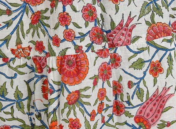 Marigold Floral Drawstring Summer Fiesta Skirt
