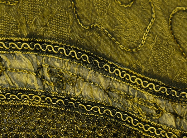 Fringed Handkerchief Hem Embroidered Skirt