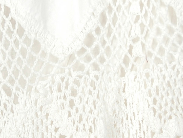 Mystic Bohemian Crochet Long Skirt in Pure White