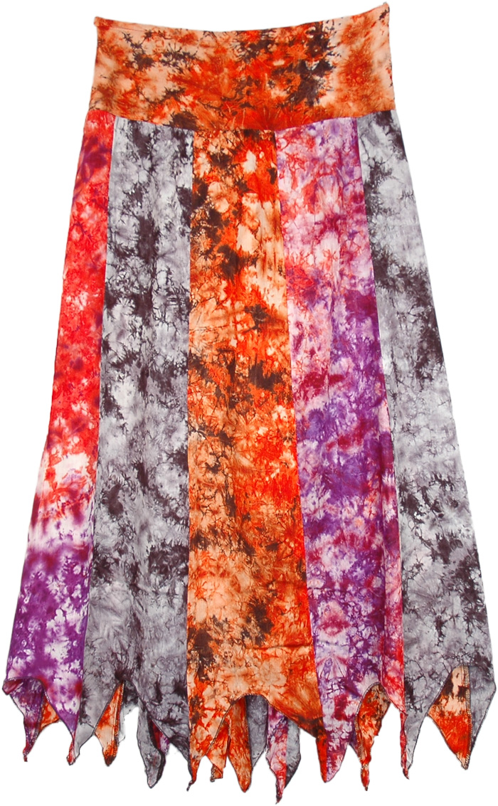 Ashanti Bright Multi Print Long Skirt