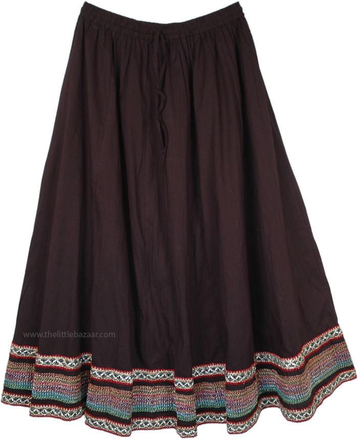 Chic Gypsy Braided Holiday Border Skirt