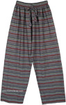 Grey Toned Multicolored Unisex Boho Pajama Pants
