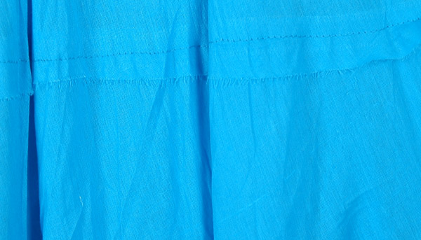 Strobe Blue Full Tiered Cotton Long Skirt