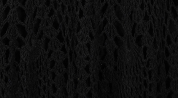 Obsidian Crochet Pattern Long Skirt in Cotton