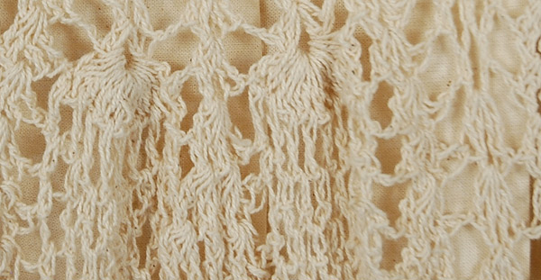 Vanilla Cream All Crochet Pattern Long Skirt in Cotton