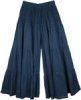 Culottes Split Pant Skirt in Dodger Blue