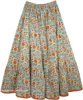 Love in A Mist Floral Cotton Print Long Skirt