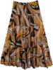Lisbon Brown Cotton Tall Skirt