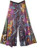 Boho Mexican Hippie Colorful Wide Legs Pants